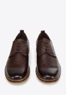 Men's leather lace up shoes, dark brown, 94-M-519-1-40, Photo 3