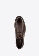 Men's leather lace up shoes, dark brown, 94-M-519-1-40, Photo 4