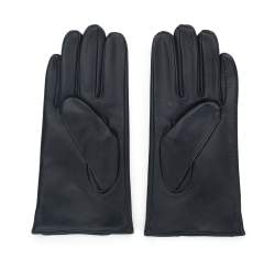 Męskie rękawiczki skórzane klasyczne, czarny, 39-6A-019-1-M, Zdjęcie 1