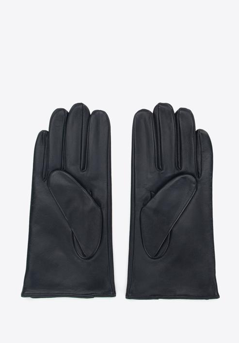 Męskie rękawiczki skórzane klasyczne, czarny, 39-6A-019-1-XS, Zdjęcie 2
