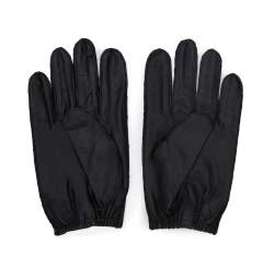 Męskie rękawiczki skórzane samochodowe, czarny, 46-6A-001-1-L, Zdjęcie 1