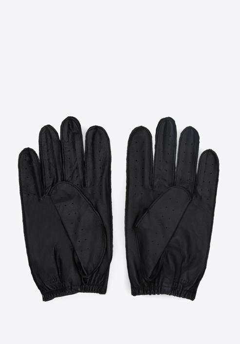 Men's leather driving gloves, black, 46-6A-001-4-S, Photo 2