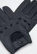Men's leather driving gloves, black, 46-6A-001-0-M, Photo 4