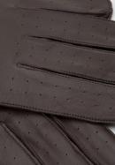 Men's leather driving gloves, dark brown, 46-6A-001-1-M, Photo 4