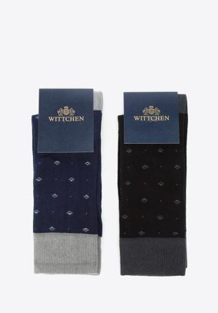 Men's socks gift set, black-navy blue, 96-SM-S02-X2-40/42, Photo 1