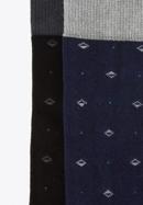 Men's socks gift set, black-navy blue, 96-SM-S02-X2-40/42, Photo 4
