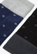 Men's socks gift set, black-navy blue, 96-SM-S02-X2-40/42, Photo 5