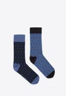Men's socks gift set - set of 2 pairs, blue-black, 98-SM-S02-X1-43/45, Photo 3