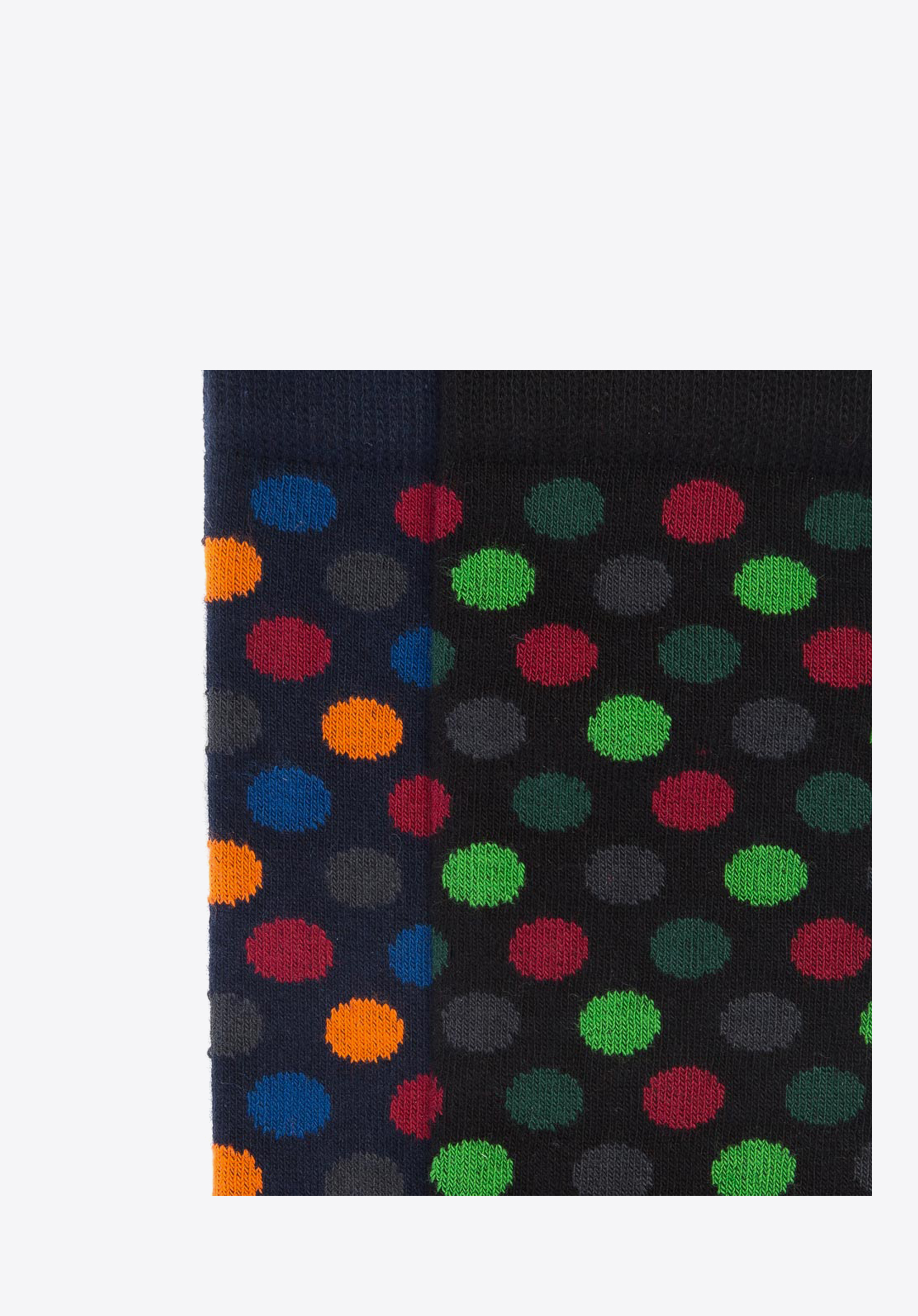 Men's socks, black-green, 91-SK-009-X2-40/42, Photo 1