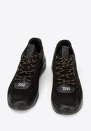 Men's nubuck trainers, black, 96-M-951-4-41, Photo 3