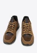Męskie sneakersy na lekkiej podeszwie, brązowy, 96-M-951-4-45, Zdjęcie 3