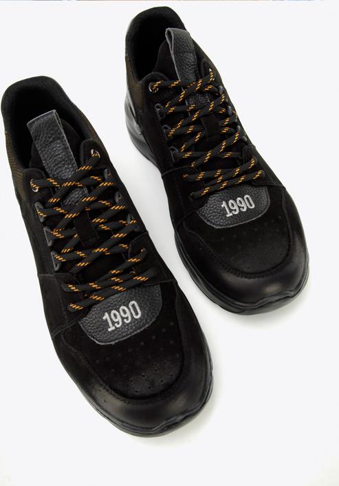Męskie sneakersy na lekkiej podeszwie, czarny, 96-M-951-1-39, Zdjęcie 7