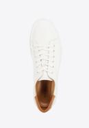 Men's classic leather trainers, cream-brown, 96-M-512-N-40, Photo 4