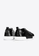 Men's leather trainers with a white sole, black, 92-M-900-1-41, Photo 10