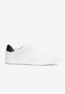 Men's leather trainers, white, 93-M-500-1W-40, Photo 1