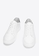 Men's leather trainers, white, 93-M-500-1W-40, Photo 2