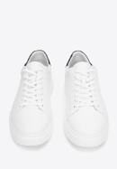 Men's leather trainers, white, 93-M-500-1W-40, Photo 3