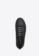 Męskie sneakersy z nubuku na grubej podeszwie, czarny, 92-M-913-7-40, Zdjęcie 3