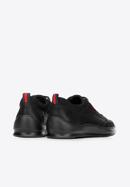 Men's nubuck trainers with a thick sole, black, 92-M-913-7-40, Photo 8