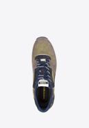Men's suede trainers, green - gray, 96-M-953-Z-45, Photo 4