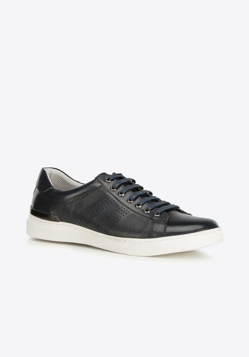 Men's leather perforated trainers | WITTCHEN | 90-M-502