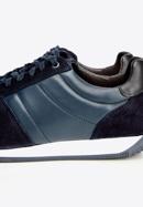 Men's leather trainers, blue, 92-M-350-1-43, Photo 5