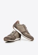 Men's leather trainers, beige, 92-M-350-1-39, Photo 6