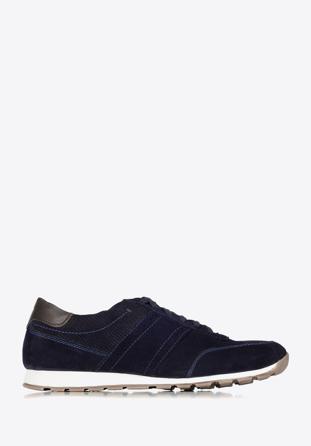 Men's suede lace up trainers