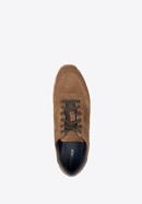 Męskie sneakersy zamszowe, brązowy, 90-M-301-7-40, Zdjęcie 5