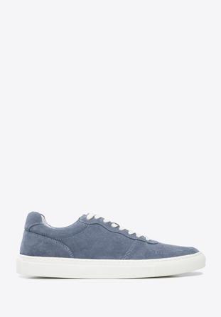 Men's suede trainers, blue, 96-M-710-N-44, Photo 1