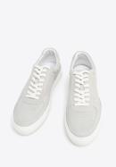 Men's suede trainers, light grey, 96-M-710-N-45, Photo 2