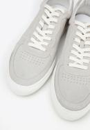 Men's suede trainers, light grey, 96-M-710-N-45, Photo 8