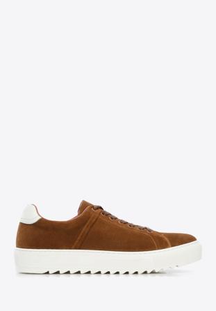 Men's suede trainers, brown, 96-M-709-5-40, Photo 1