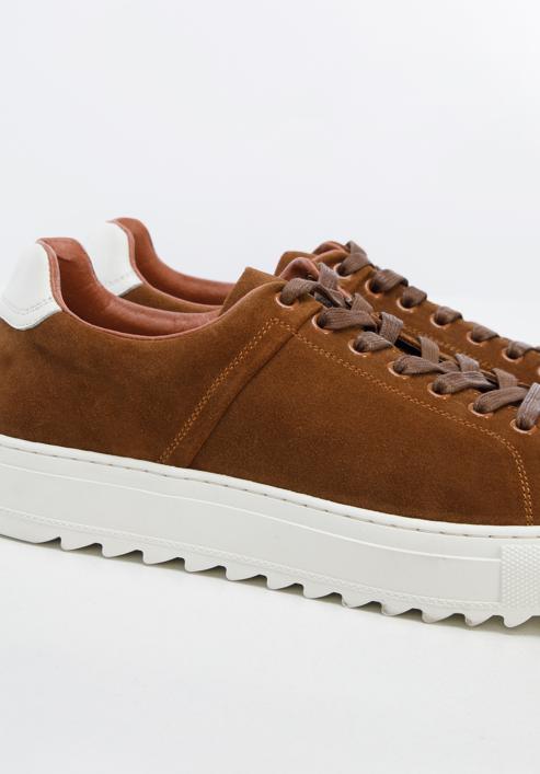 Men's suede trainers, brown, 96-M-709-Z-39, Photo 8