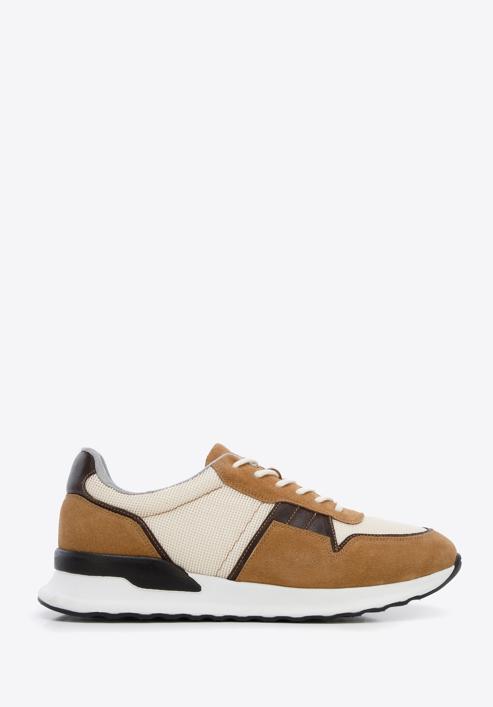 Men's suede trainers, brown, 96-M-513-Z-44, Photo 1