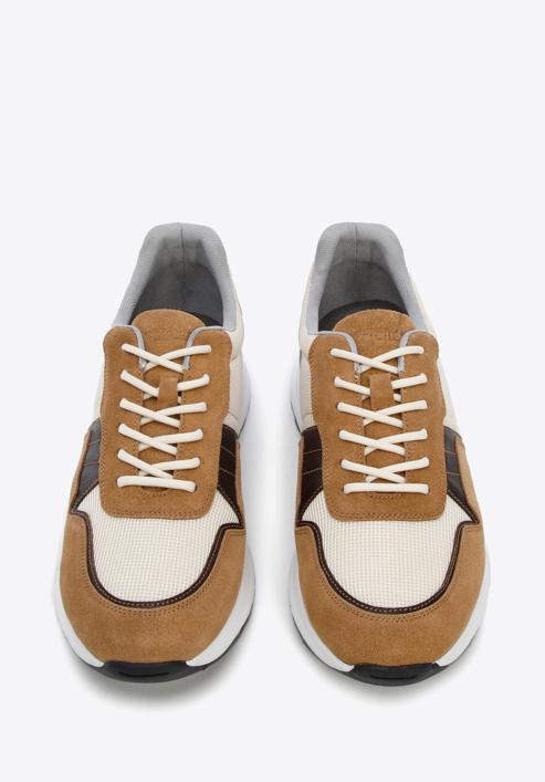 Men's suede trainers, brown, 96-M-513-5-45, Photo 2