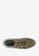 Men's suede trainers, green, 96-M-513-Z-41, Photo 5