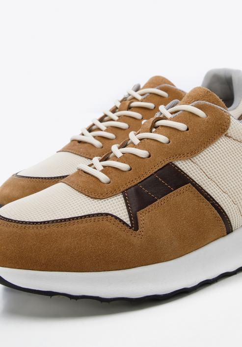 Men's suede trainers, brown, 96-M-513-Z-44, Photo 7