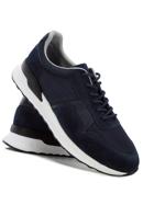 Men's suede trainers, navy blue, 96-M-513-N-44, Photo 7