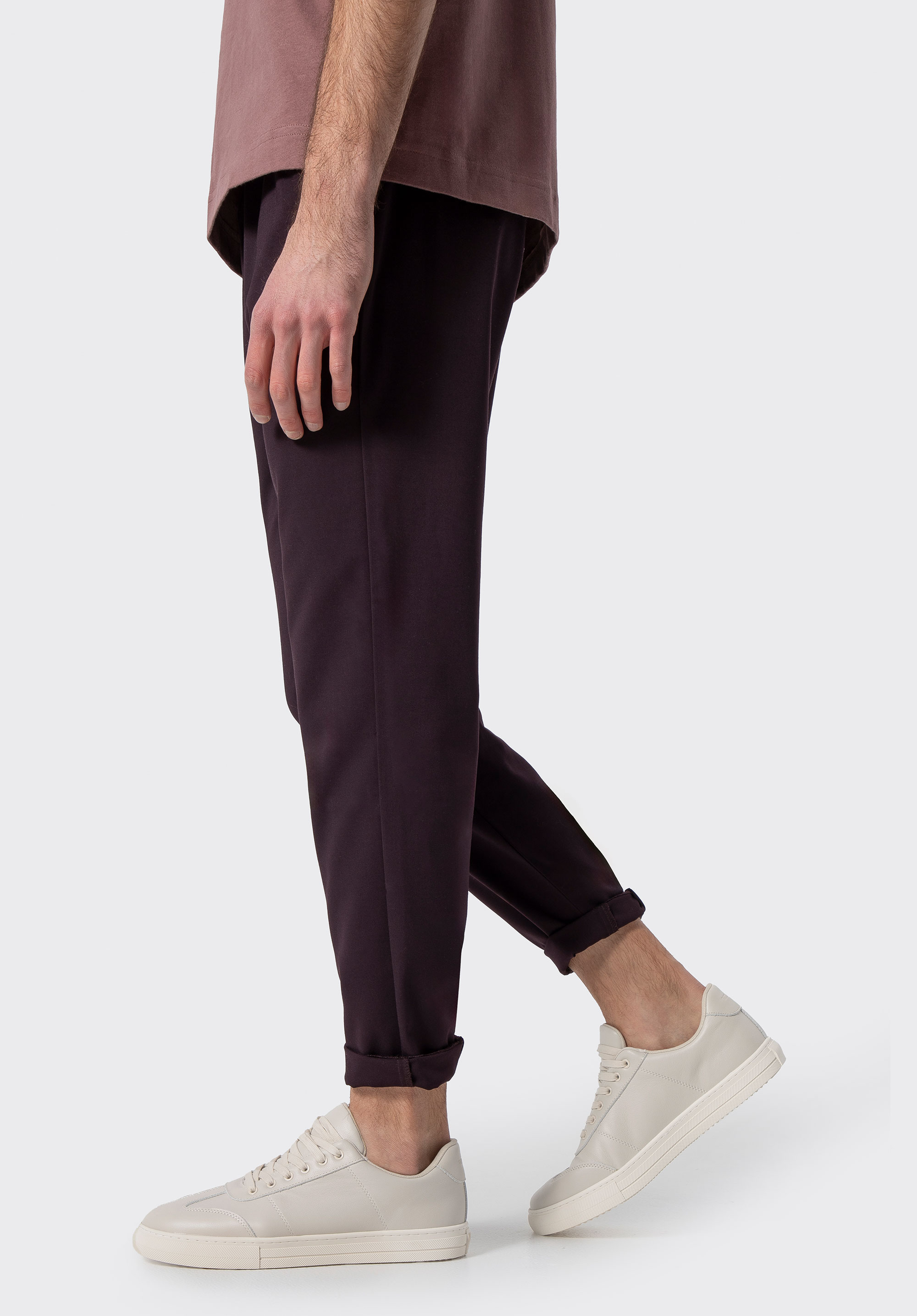 Męskie sneakersy ze skóry licowej, beżowy, 101-M-513-9-43, Zdjęcie 1