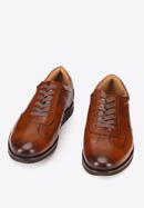 Men's leather trainers, brown, 93-M-507-4-40, Photo 2