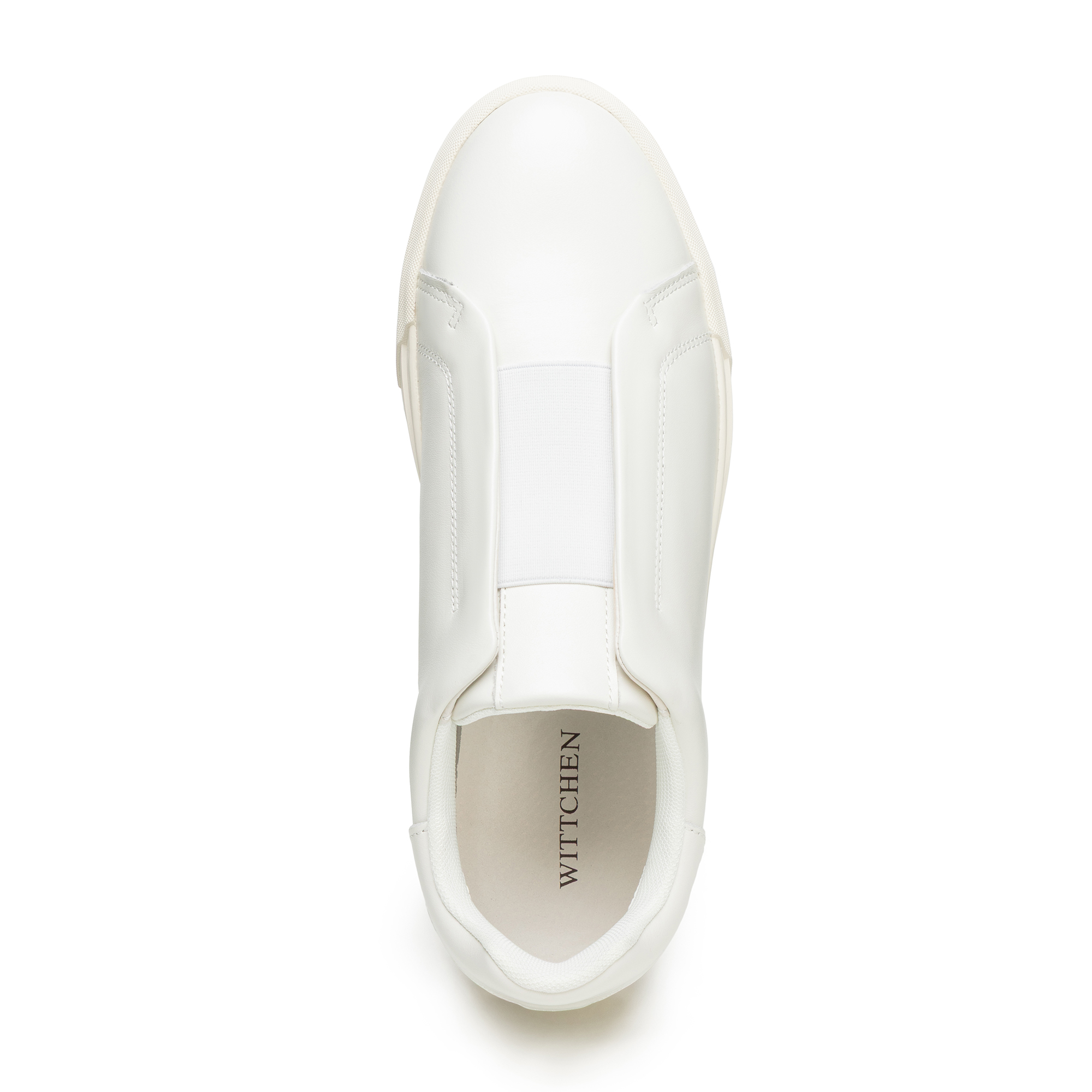 Pánske nazúvacie kožené sneakersy krémovo-biele 101-M-512-0, Vyberte variant lomená biela, Vyberte veľkosť 43