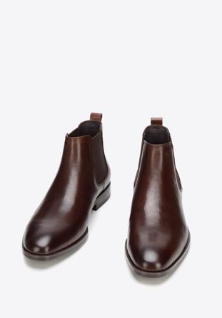 Men's Chelsea boots, brown, 93-M-550-4-44, Photo 1