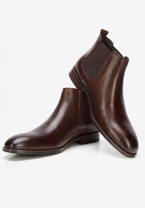 Men's Chelsea boots, brown, 93-M-550-4-43, Photo 8