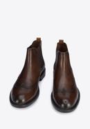 Men's leather Chelsea boots, brown, 95-M-700-1-40, Photo 2