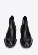 Men's leather Chelsea boots, black, 95-M-700-4-42, Photo 3