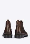 Men's leather Chelsea boots, brown, 95-M-700-4-45, Photo 4
