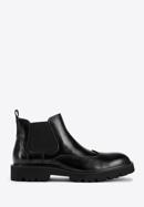 Men's leather Chelsea boots, black, 97-M-514-1-40, Photo 1