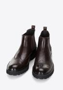 Men's leather Chelsea boots, brown, 97-M-514-4-41, Photo 2