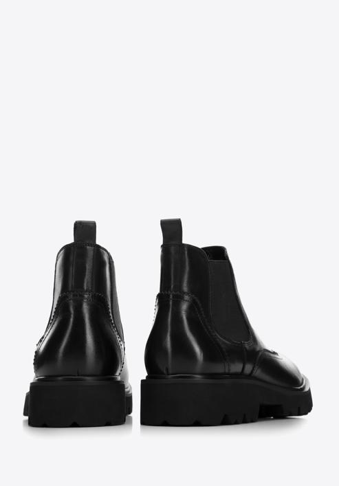 Men's leather Chelsea boots, black, 97-M-514-4-42, Photo 4